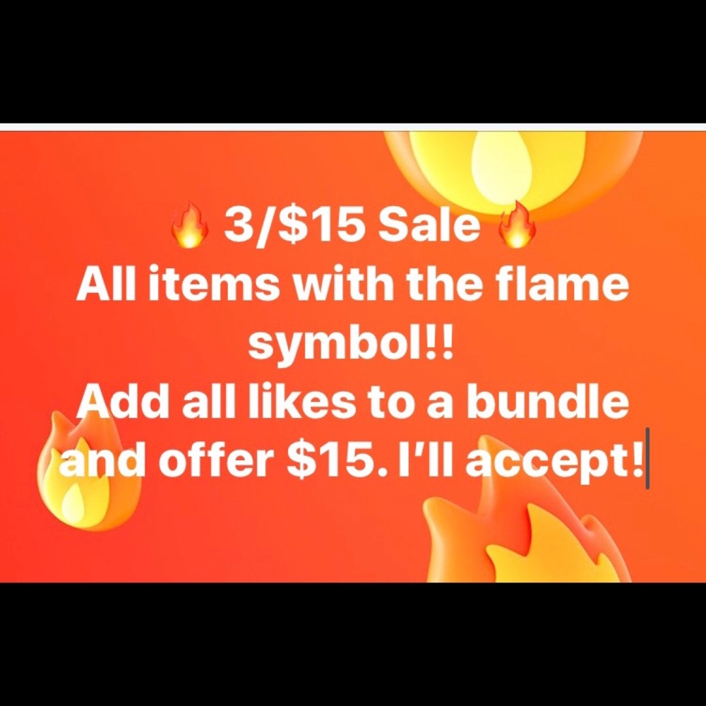 3/$15 Sale!!!! Includes most of my closet!!!